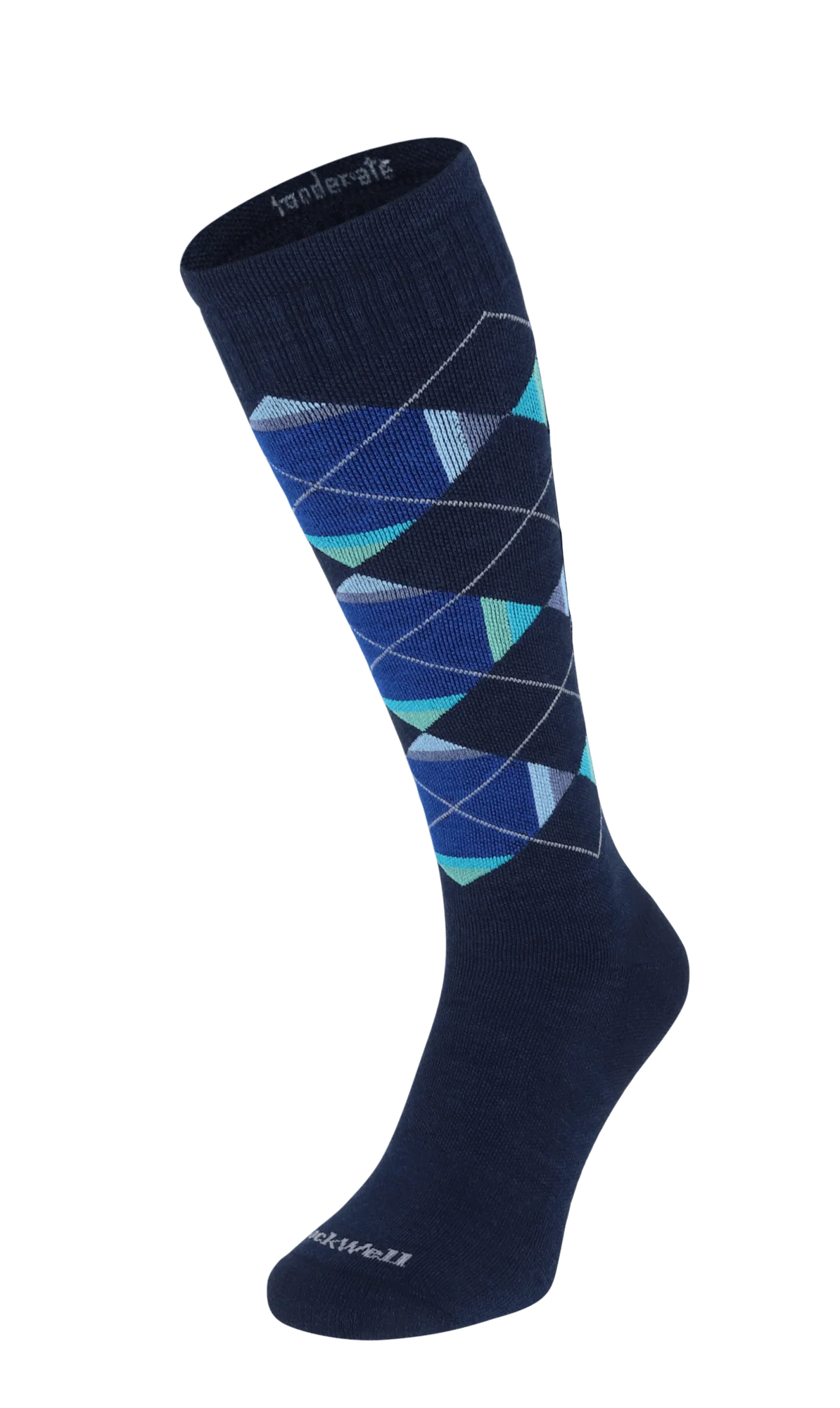 Sockwell Prism Argyle Heren Compressiekousen Klasse 1 Navy