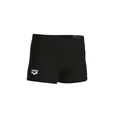Arena Jongens Lit Logo Swim Short black/multi