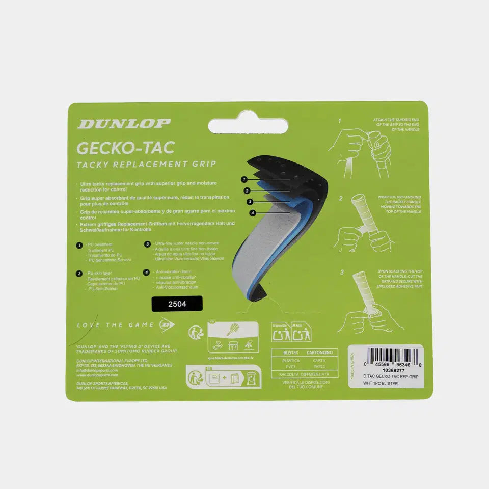Dunlop GECKO-TAC Replacement Grip 1PC BLISTER