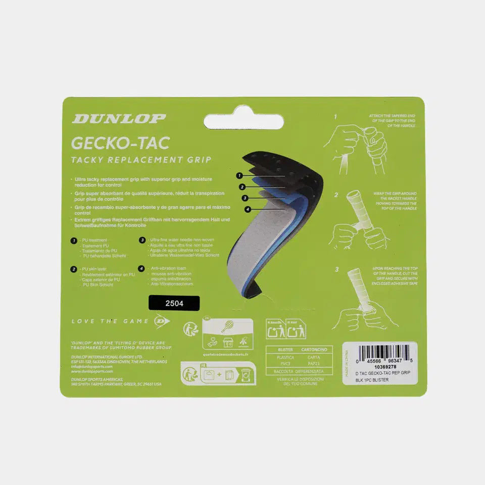 Dunlop GECKO-TAC Replacement Grip 1PC BLISTER