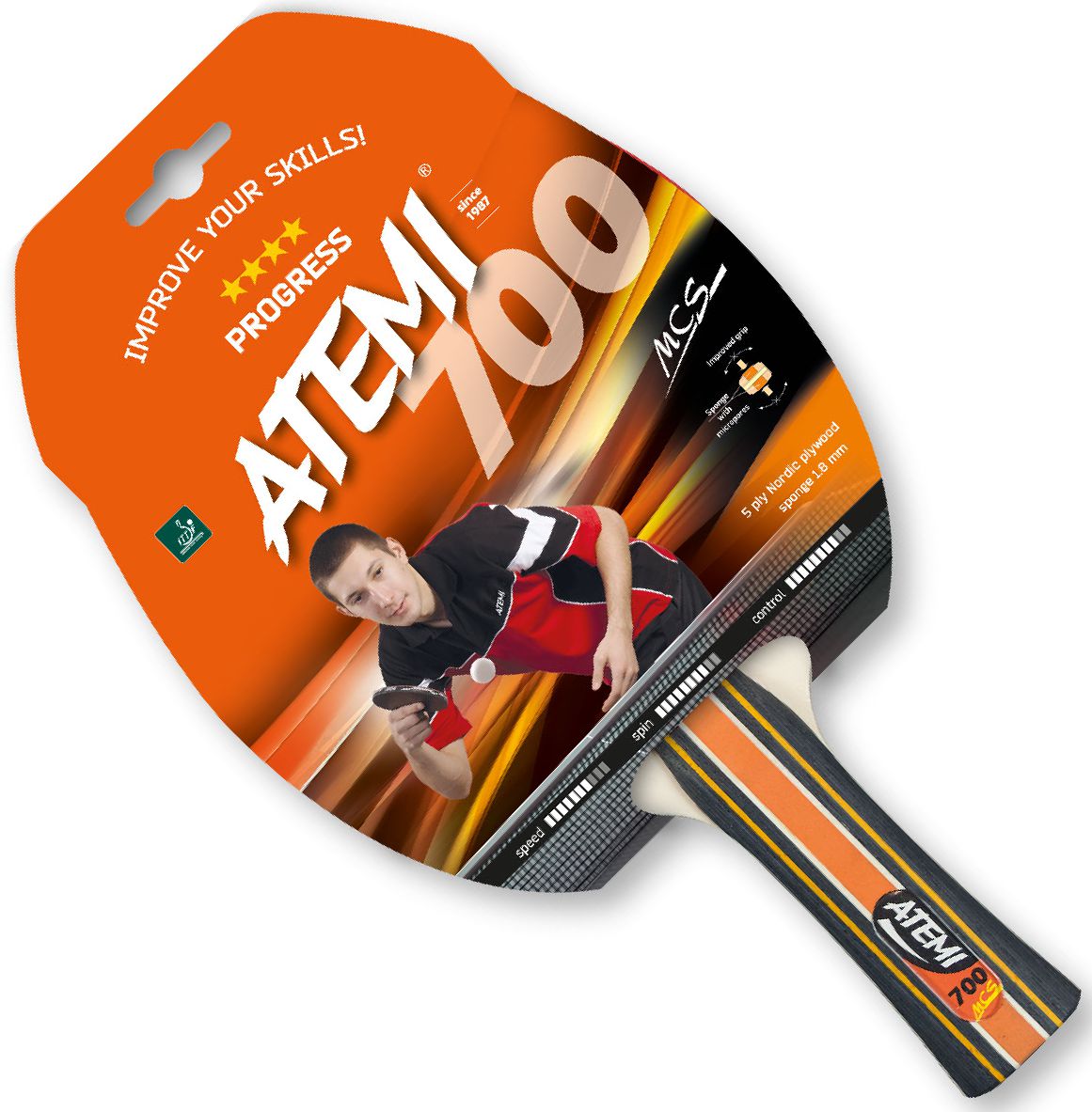 Atemi tafeltennis 700 Concave 4 ster ITTF
