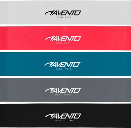Avento Fitness Weerstandsbanden Set Latex - 5 Niveaus