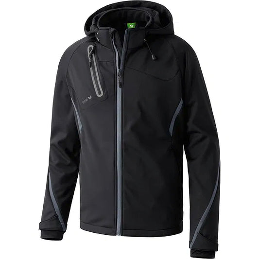 Erima Function Softshell Jas Heren - Zwart / Antraciet