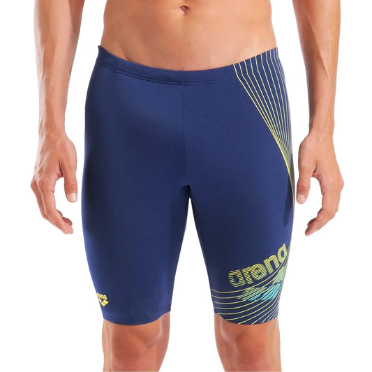 Arena Jongens Design Swim Jammer navy/yellow-star/water