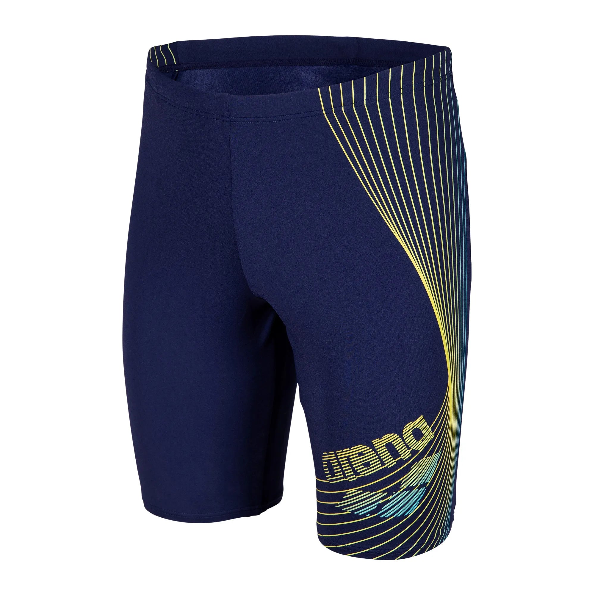 Arena Jongens Design Swim Jammer navy/yellow-star/water