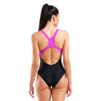 Arena Dames Nuance Swimsuit Swim Pro Back L black/very-fuchsia
