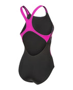 Arena Dames Placement Swimsuit Swim Pro Back black/multi/very-fu
