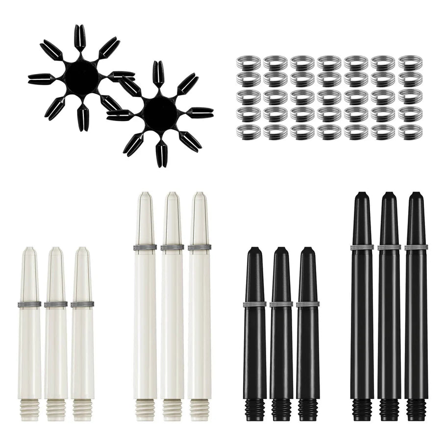Mission Darts Accessoire Kit - 90 Stuks - Flights, Shafts - Stalen Punt