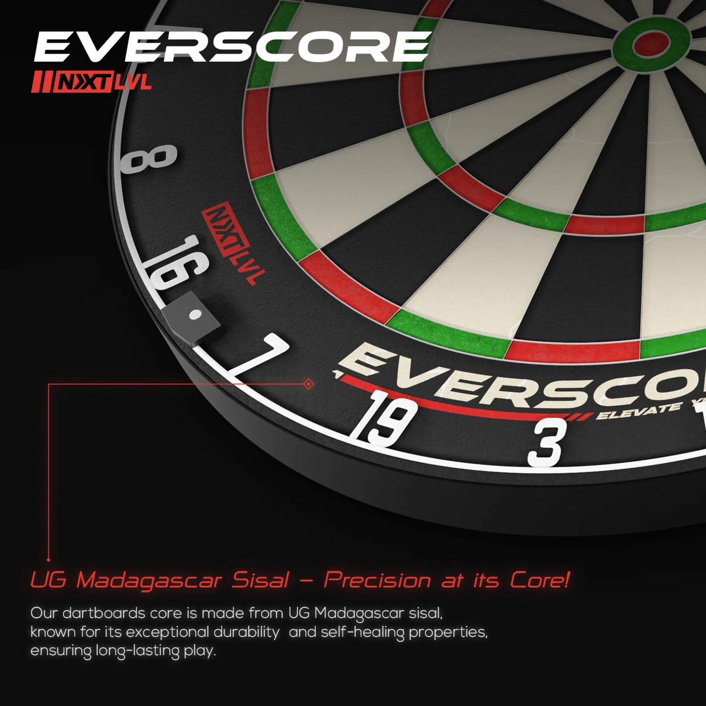 GOAT Everscore NXT LVL - Professioneel Dartbord