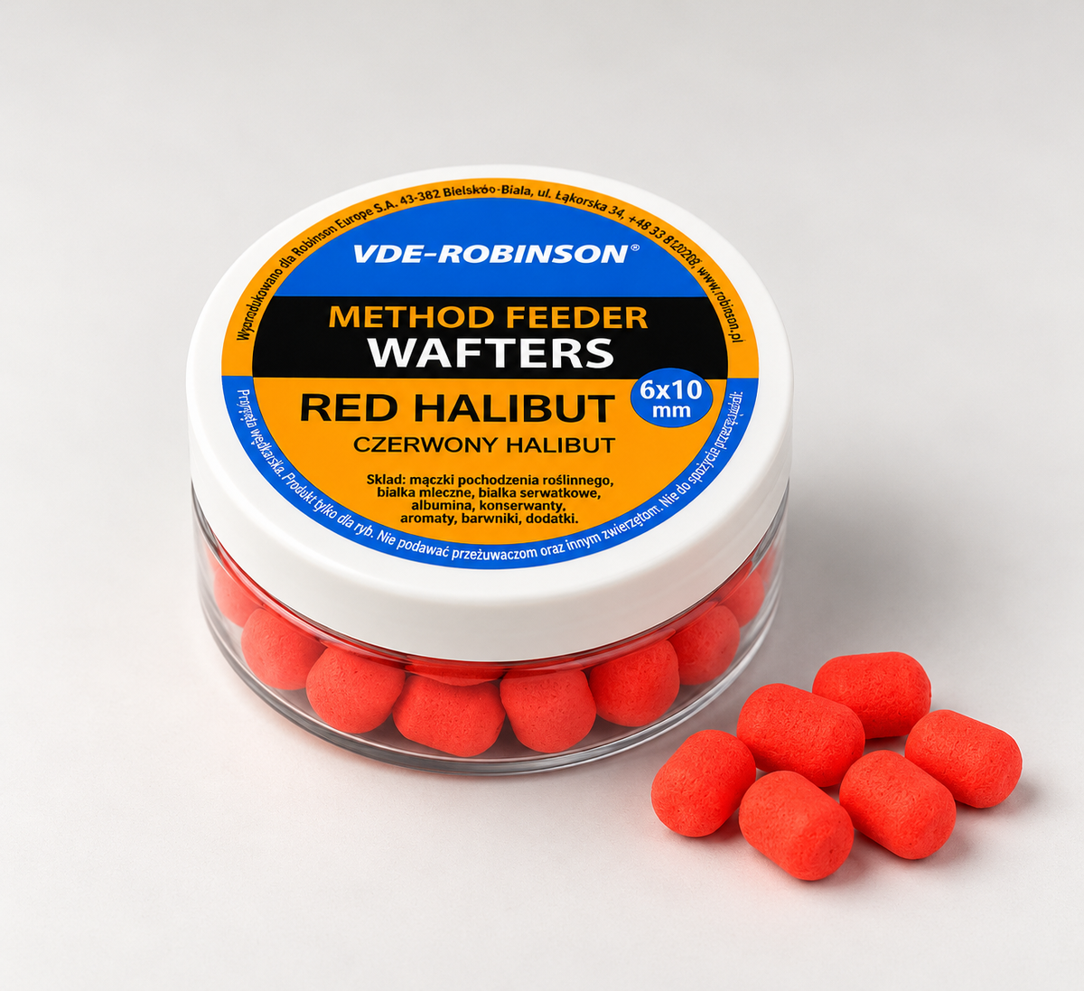 Wafters VDE-Robinson 6x10mm Red Halibut