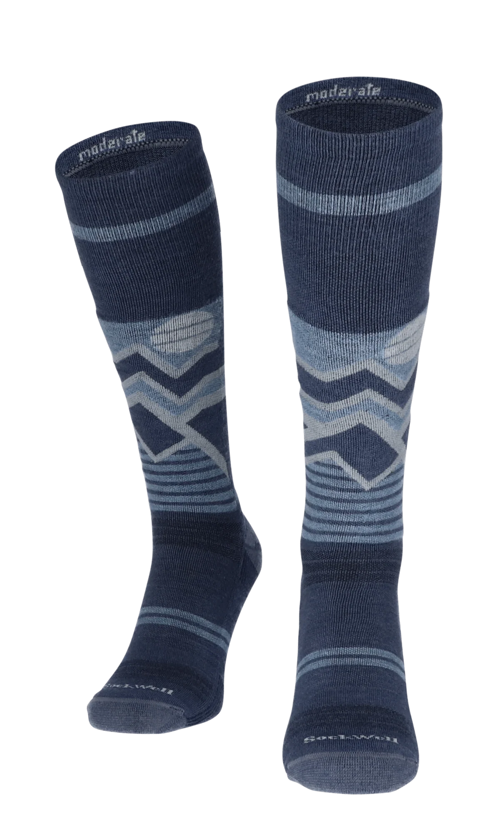 Sockwell Snow Peak Heren Skisokken Klasse 1 Denim