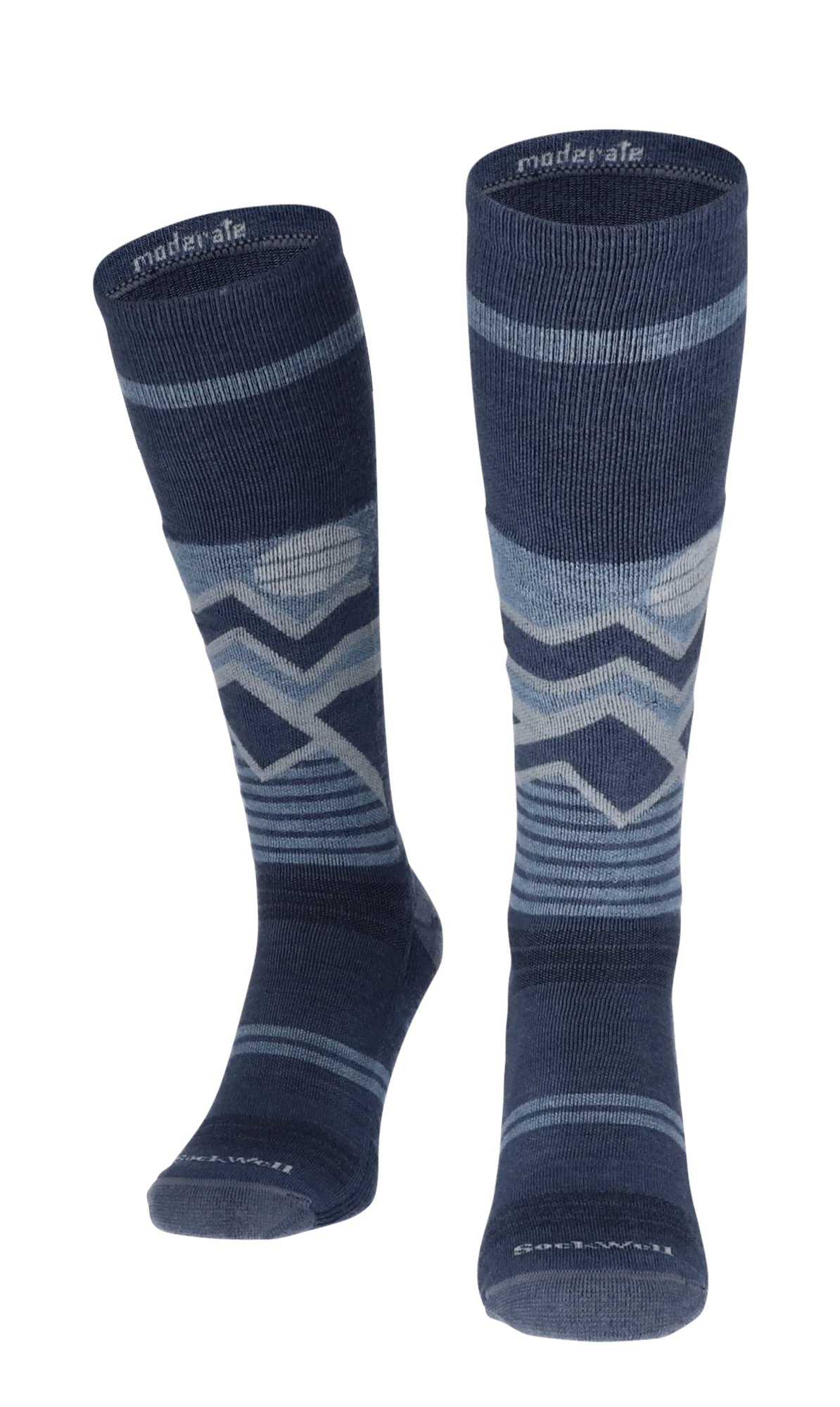 Sockwell Snow Peak Heren Skisokken Klasse 1 Denim