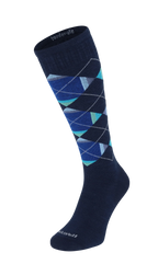 Sockwell Prism Argyle Heren Compressiekousen Klasse 1 Navy