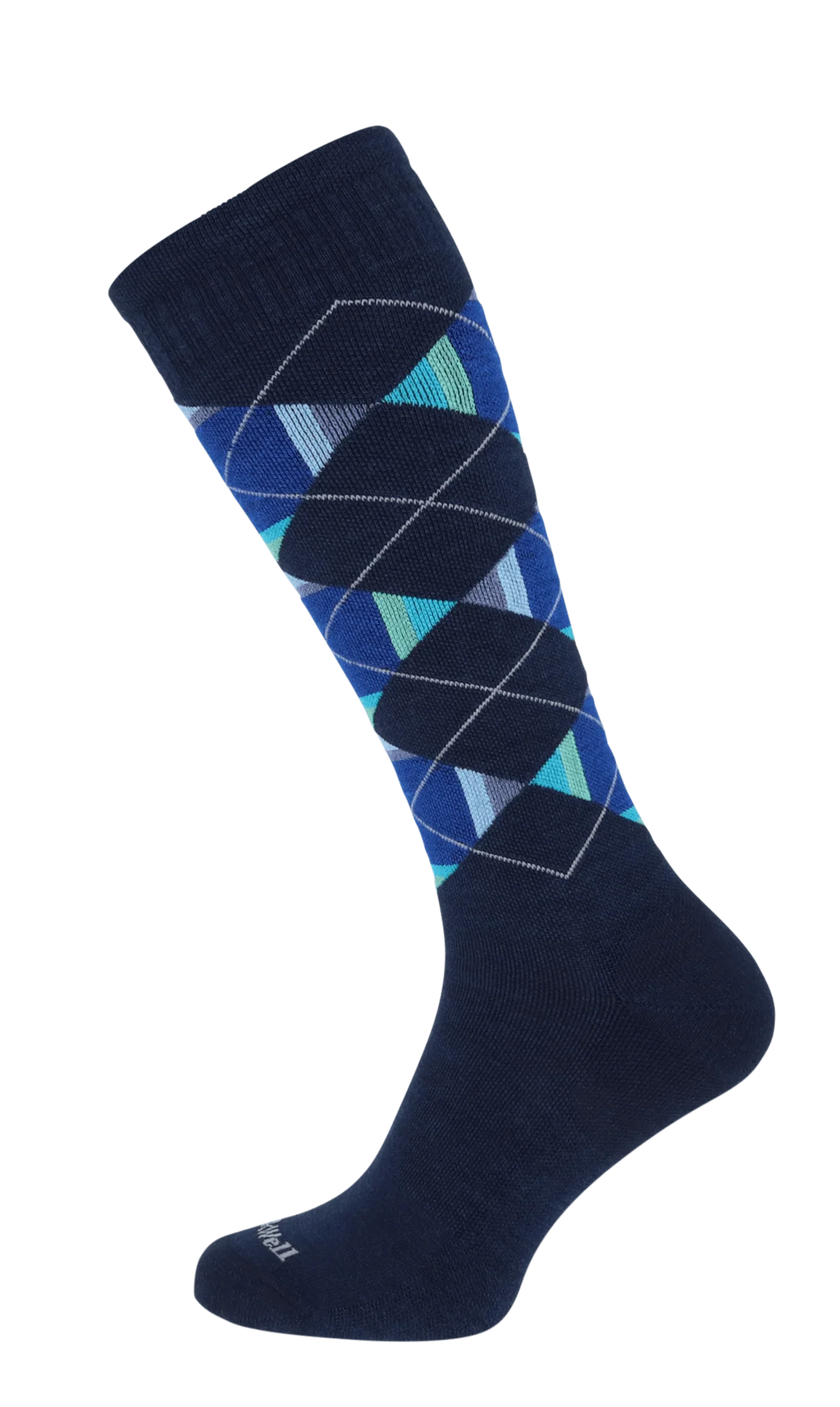 Sockwell Prism Argyle Heren Compressiekousen Klasse 1 Navy
