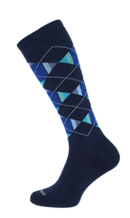 Sockwell Prism Argyle Heren Compressiekousen Klasse 1 Navy