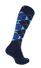 Sockwell Prism Argyle Heren Compressiekousen Klasse 1 Navy