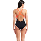 arena Performance Jellyfish Swim Pro Back  - Black-Multi-Bright Coral