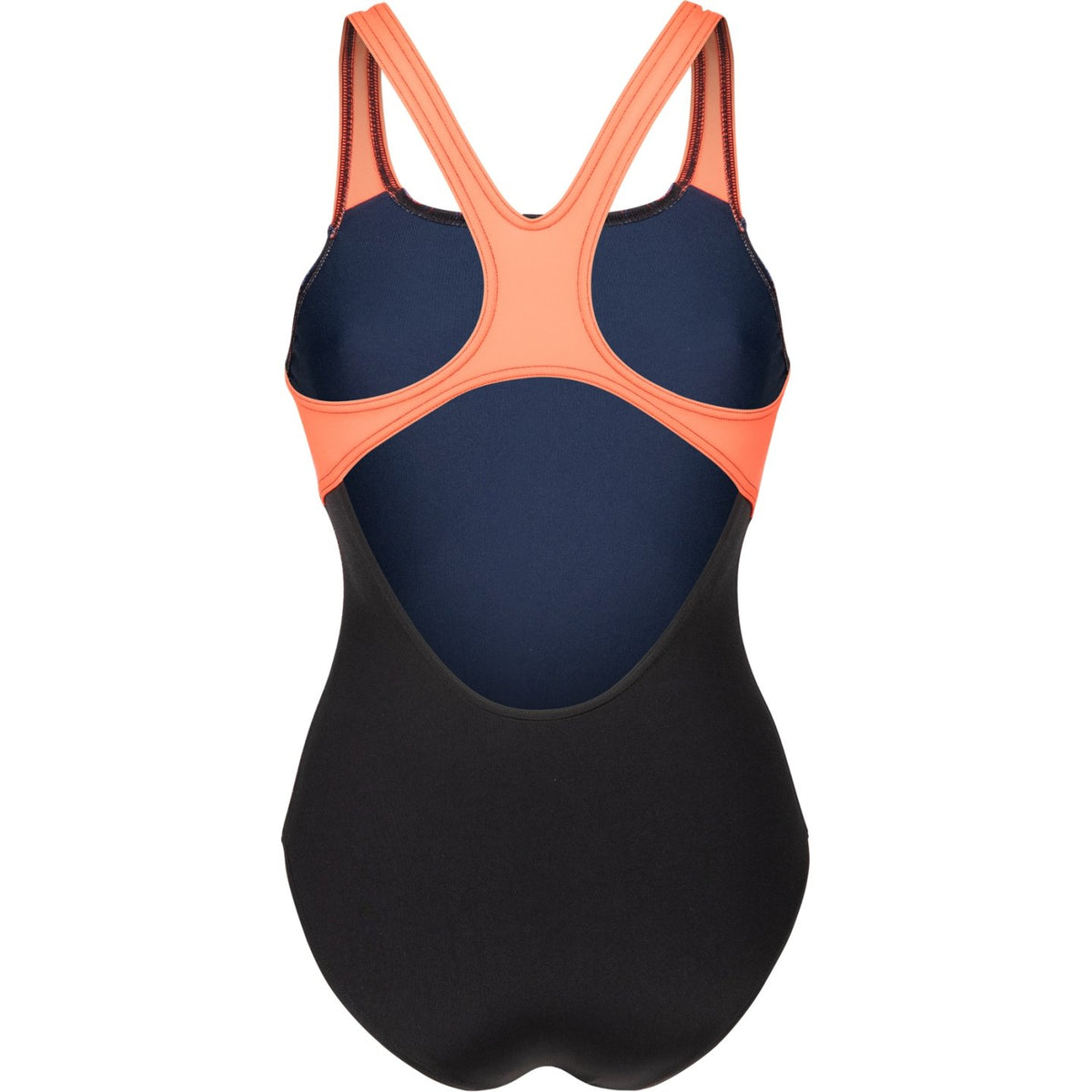 arena Performance Jellyfish Swim Pro Back  - Black-Multi-Bright Coral