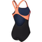 arena Performance Jellyfish Swim Pro Back  - Black-Multi-Bright Coral