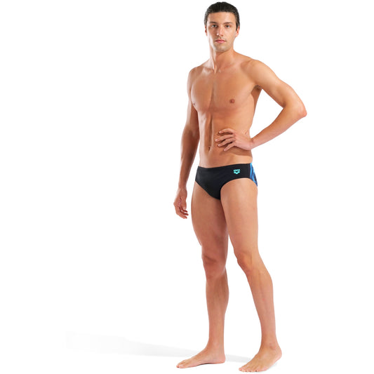 Arena Heren Placement Swim Briefs black/black-multi