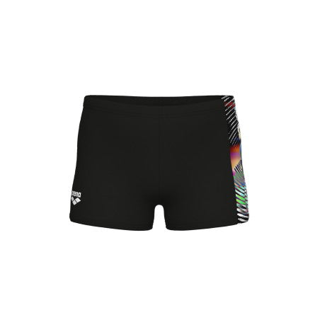 Arena Jongens Lit Logo Swim Short black/multi