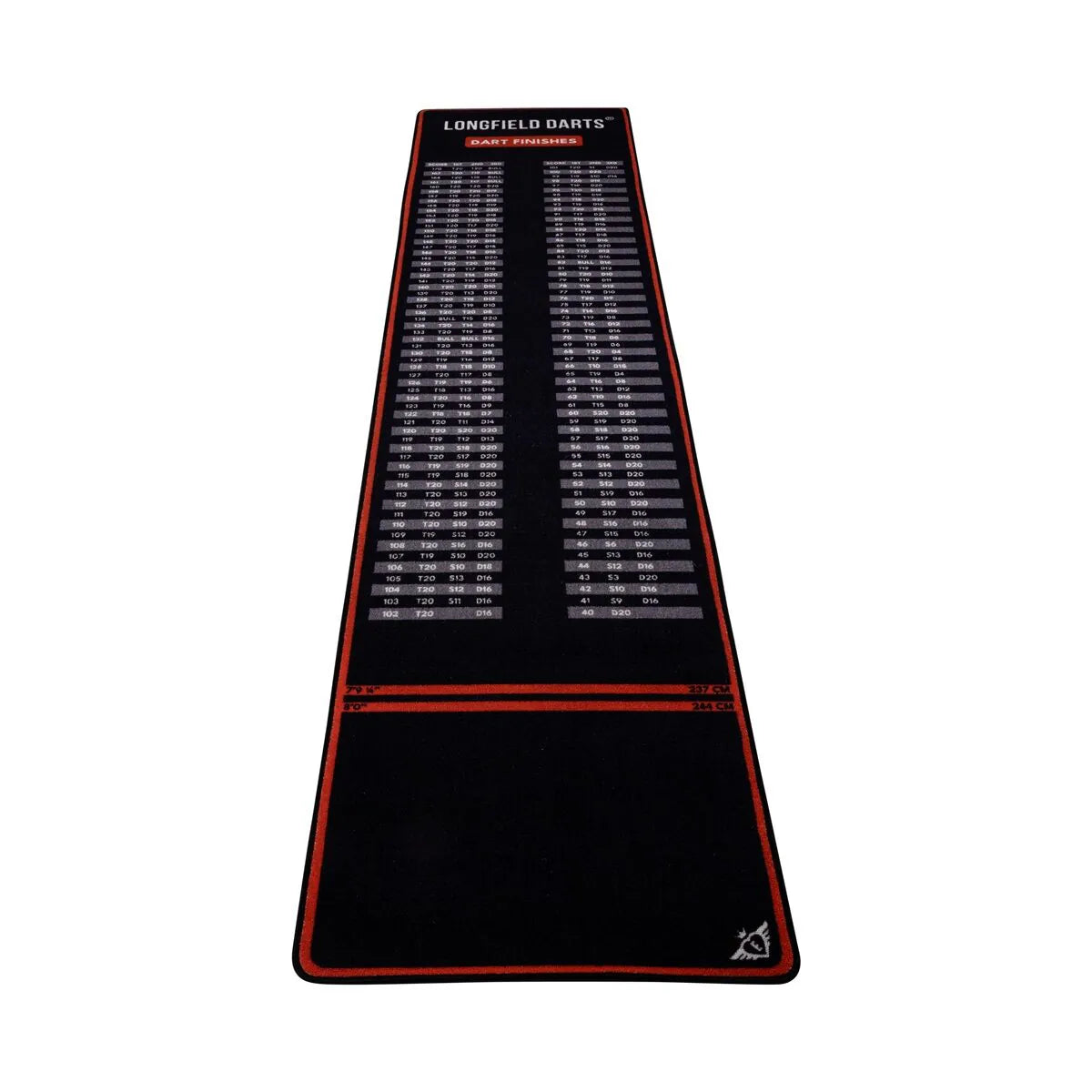 Longfield Dartmat met opdruk
