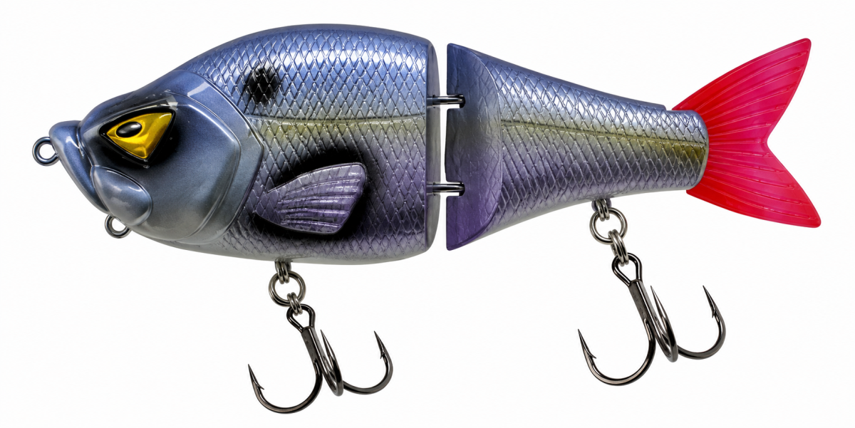 LFT Big Evil Angry Swimbait 13cm. 50gr. Sinking purple shad
