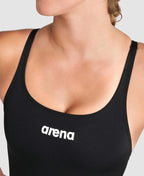 Arena dames team pro solid zwart