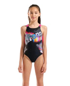 Girls' Swimsuit arena Lit Logo