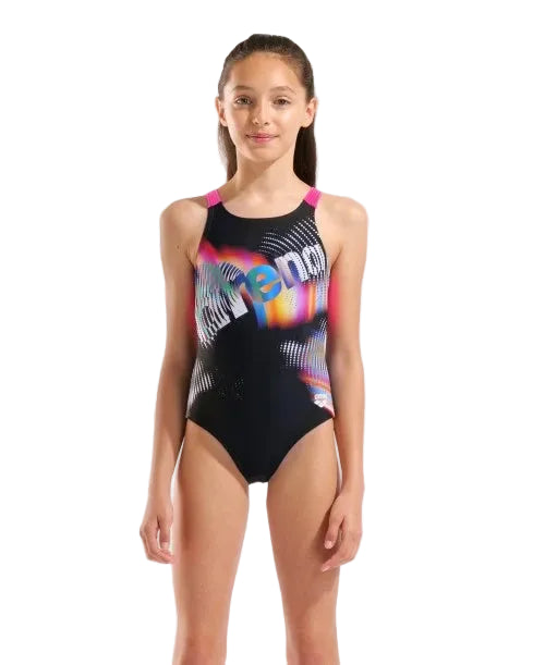 Girls' Swimsuit arena Lit Logo