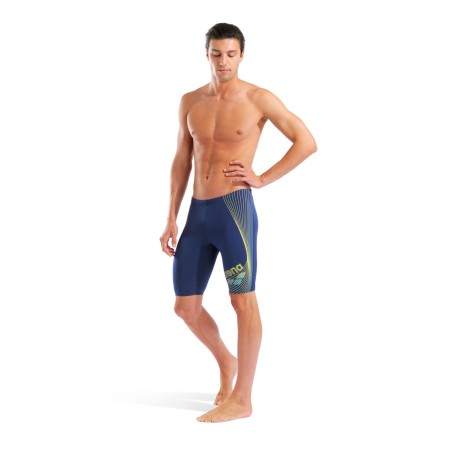 Arena Heren Design Swim Jammer navy/yellow-star/water