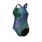 Arena Peacock swimsuit pro back Multi Green-black