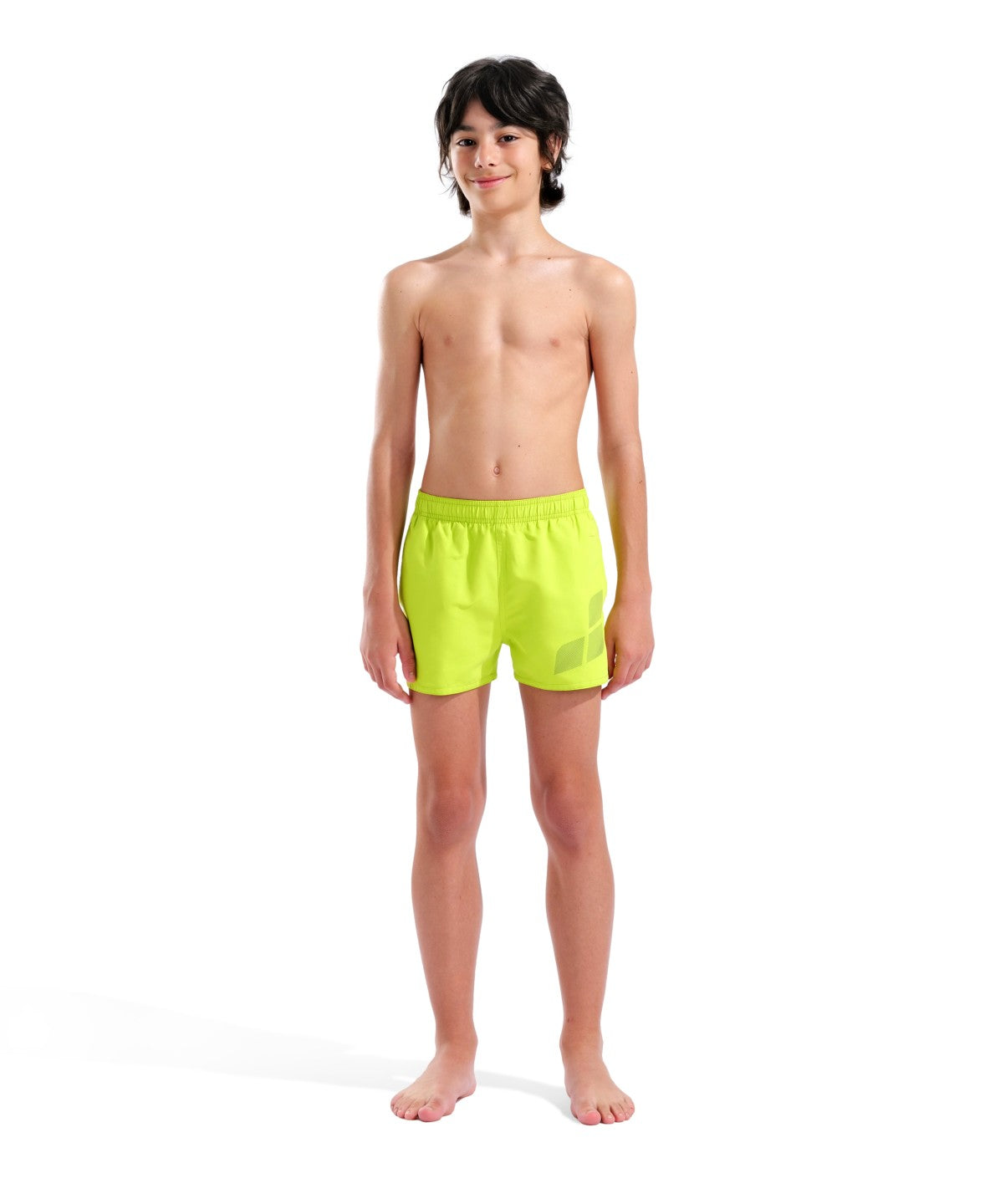 Arena Boys' Logo Beach Short R Artic Lime-Sage