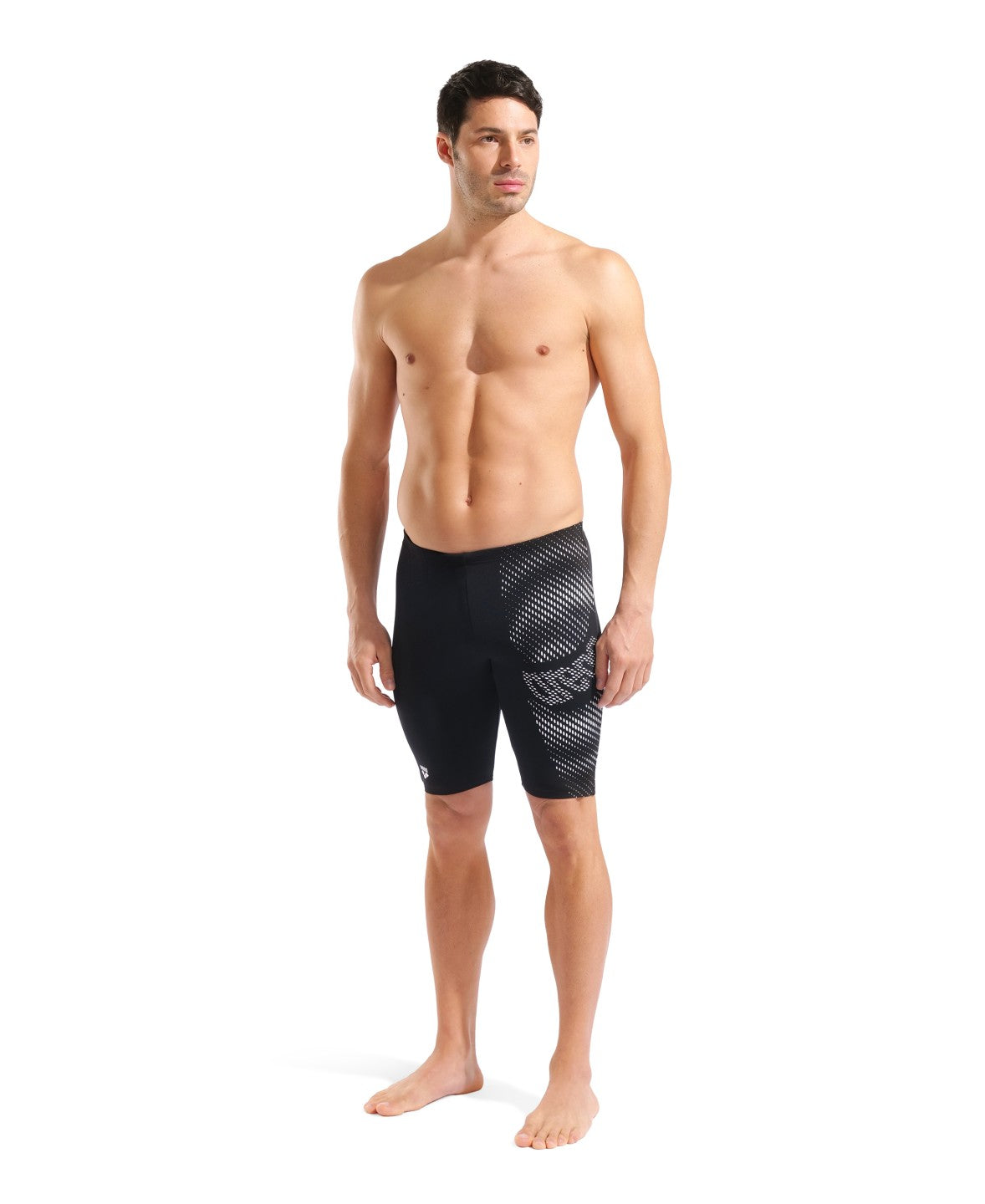 Arena Distortion Swim Jammer Black-White