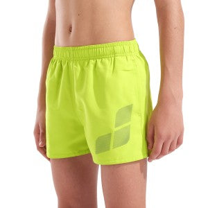 Arena Boys' Logo Beach Short R Artic Lime-Sage