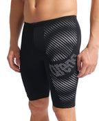 Arena Distortion Swim Jammer Black-White