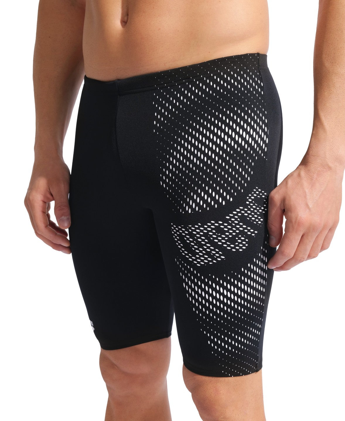 Arena Distortion Swim Jammer Black-White